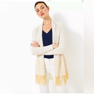 Lilly Pulitzer Tatum Long Fringe Hem Cardigan